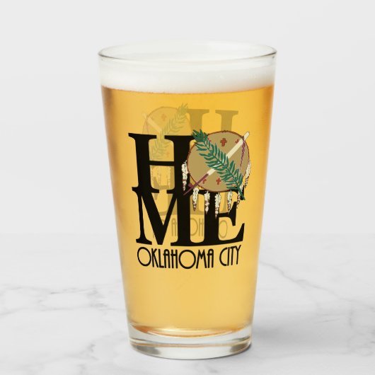 HOME Oklahoma City Glas (Voorkant gevuld)