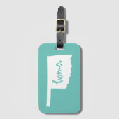 Home Oklahoma Custom Color Bagagelabel (Voorkant (verticaal))