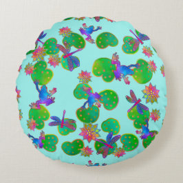 Home on the Water Winter Rond Kussen