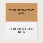 Home op de Range  Cowboy Old West Visitekaartjes (Binnenkant ongevouwen)