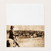 Home op de Range  Cowboy Old West Visitekaartjes (Buitenkant ongevouwen)