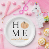 Home | Oranje pompoen | Herfst Seizoen Papieren Bordje (Feest)