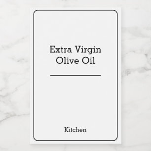 home organisatie Minimalistische Moderne opbergpot Voedselcontainer Etiket