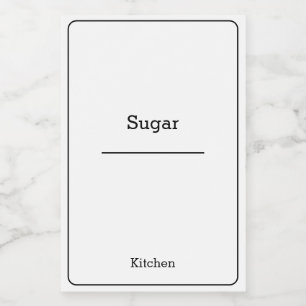 home organisatie Minimalistische Moderne opbergpot Voedselcontainer Etiket