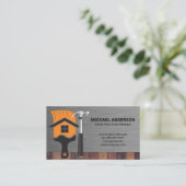 Home Paint Brush | Hammer | Bouwbouw Visitekaartje (Staand voorkant)