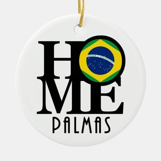 HOME Palmas Keramisch Ornament (Voorkant)