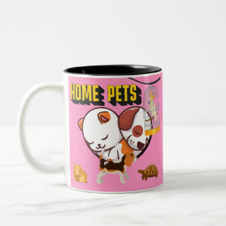 Home Pets – Cute & Cozy Animal Love for Your Space Tweekleurige Koffiemok