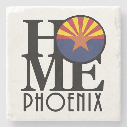 HOME Phoenix Arizona Stenen Onderzetter (Voorkant)