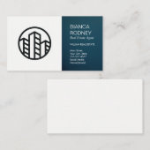 Home-pictogram | makelaar in onroerend goed visitekaartje (Voorkant / Achterkant)