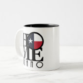 HOME Plano Texas 11oz Tweekleurige Koffiemok (Voorkant links)