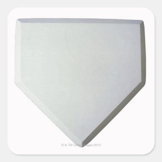 Home Plate Vierkante Sticker (Voorkant)