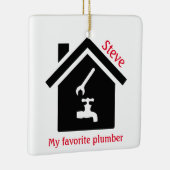 Home Plumber Design Ornament (Rechts)
