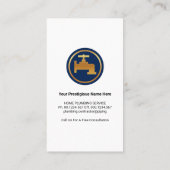 Home Plumbing Repair Tools Lijst Visitekaartje (Achterkant)