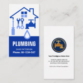 Home Plumbing Repair Tools Lijst Visitekaartje (Voorkant / Achterkant)