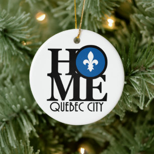 HOME Quebec City Keramisch Ornament