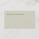 Home Realtor Visitekaartje (Achterkant)