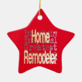 Home Remodeler Extraordinaire Keramisch Ornament (Voorkant)
