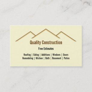 Home Remodeling / Construction Visitekaartje