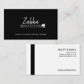 Home Remodeling Renovstruction Construction Visitekaartje (Voorkant / Achterkant)