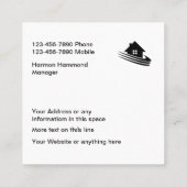 Home Remodeling Services Vierkante Visitekaartje (Achterkant)