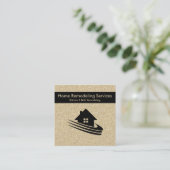 Home Remodeling Services Vierkante Visitekaartje (Staand voorkant)