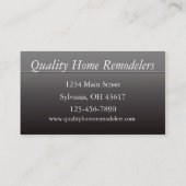 Home Remodeling Visitekaartje (Achterkant)