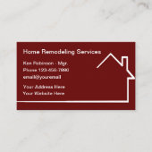Home Remodelling Moderne Visitekaartjes (Voorkant)