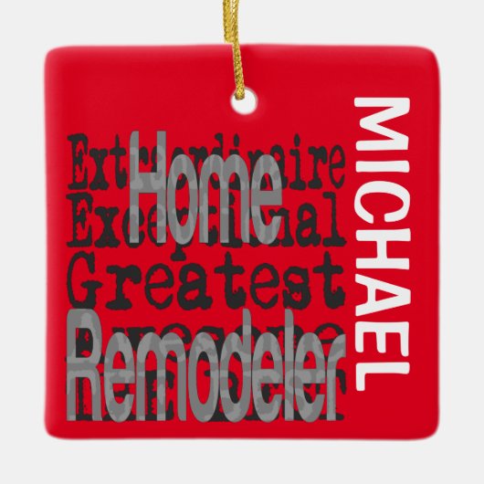 Home Remote Extraordinaire CUSTOM Keramisch Ornament (Voorkant)