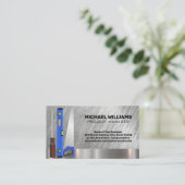 Home Renovatie Gereedschap | Metalen achtergrond Visitekaartje (Staand voorkant)