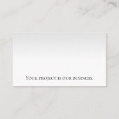 Home Renovation and Repair Visitekaartje (Achterkant)