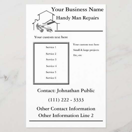 Home Repair Handy Man Flyer (Voorkant)
