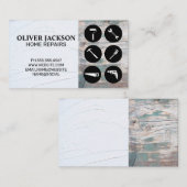 Home Repair Tools | Stucco | Hout Visitekaartje (Voorkant / Achterkant)