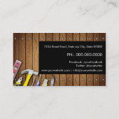 Home Repairs Business card Visitekaartje (Achterkant)