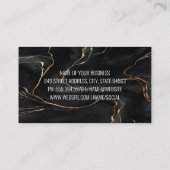 Home Reparatie Gereedschap Logo | zwart marmer Visitekaartje (Achterkant)