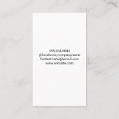 Home Reparatie Gereedschap | Marmer | goudmetaal Visitekaartje (Achterkant)