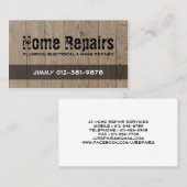 Home Réparations Handyman Carte de visite (Devant / Derrière)