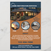 Home Restauratie Diensten Zakelijk Flyer (Voorkant)