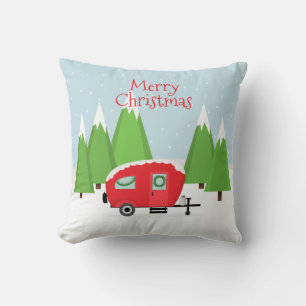 Home Retro Camper kerst Kussen