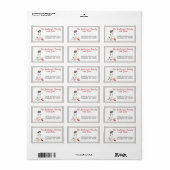 Home Return-adres Engelse pointer Toys Etiket (Full Sheet)