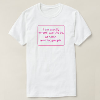 Home (roze) t-shirt