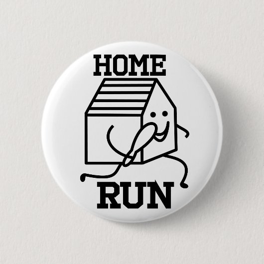 'Home run'-badge Ronde Button 5,7 Cm (Voorkant)