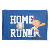Home Run Baseball Pillow-Hoesje Kussensloop (Achterkant)