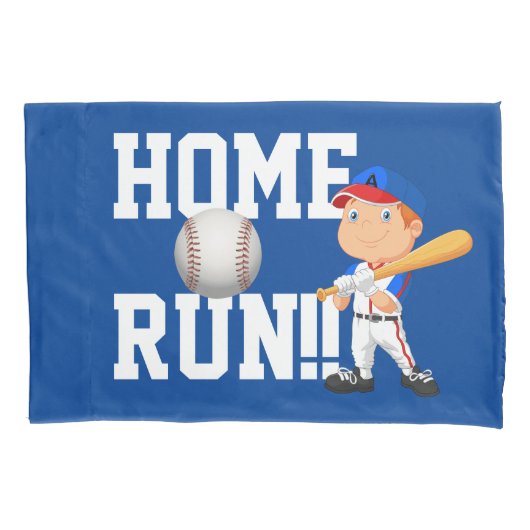Home Run Baseball Pillow-Hoesje Kussensloop (Voorkant)