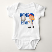 Home run Baseball Romper (Voorkant)