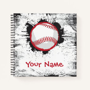 Home Run Baseball Splatter Design Notitieboek