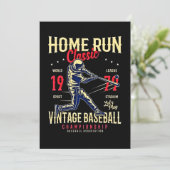 Home run Classic  Baseball Feestdagenkaart (Staand voorkant)