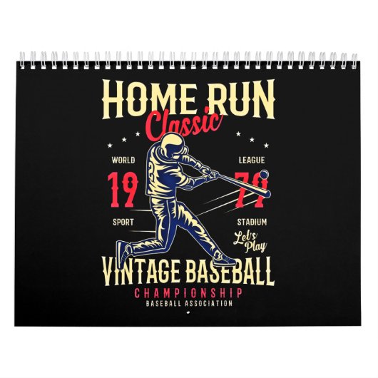 Home run Classic Baseball Kalender (Hoes)