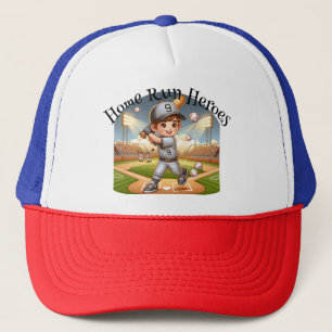 Home Run Heroes Kinder honkbalhoed Trucker Pet