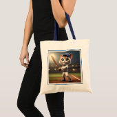 Home Run Hitter: De 3D-honkbalkat neemt een schomm Tote Bag (Voorkant (product))