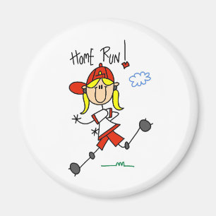 Home run Stick Figuur Magnet Magneet